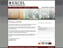 Tablet Screenshot of excelmachine-fab.com